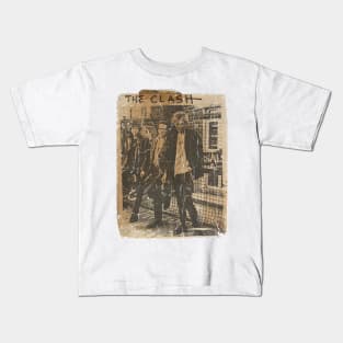 The Clash Photo Vintage 1976 // Original Fan Design Artwork Kids T-Shirt